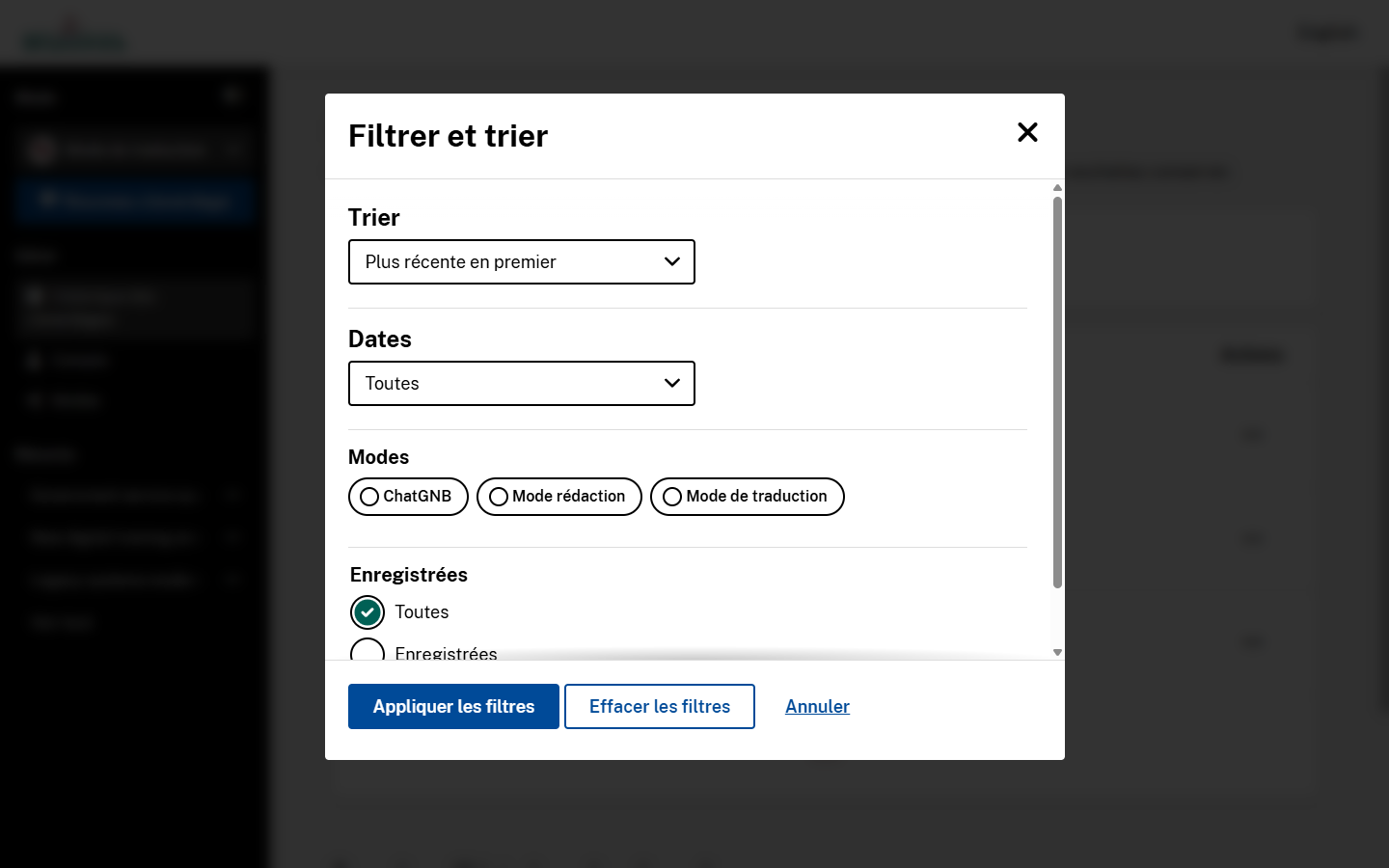 Filtrer et trier